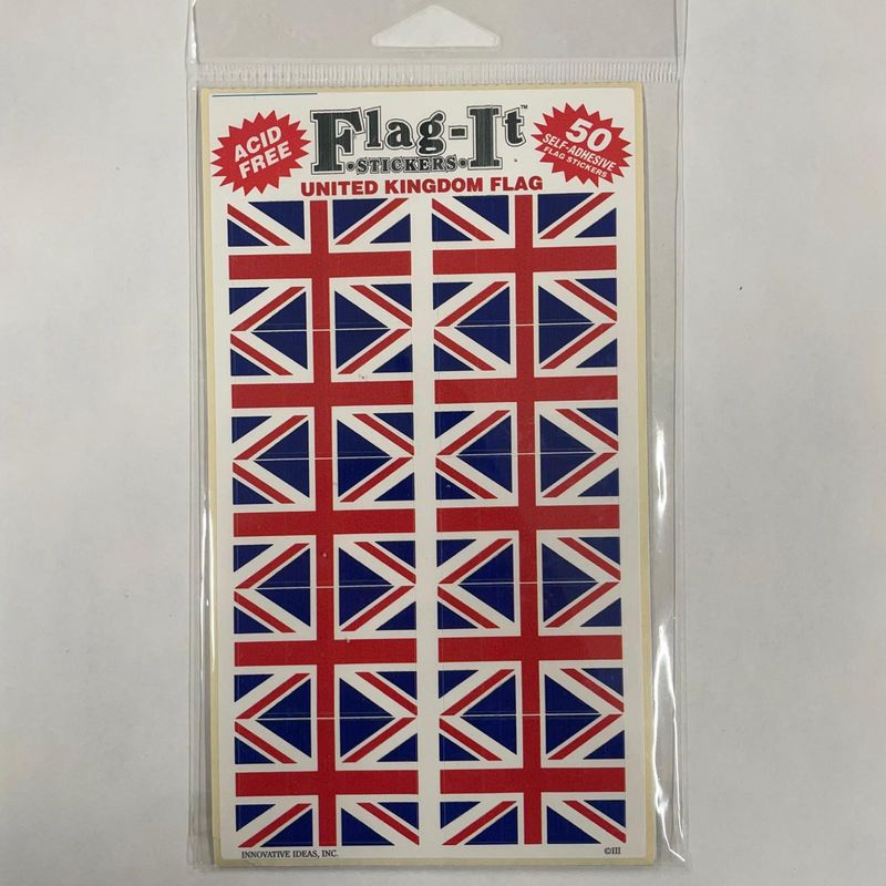 Set of 50 standard UK stickers
