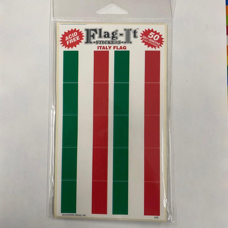Set of 60 standard Italy stickers