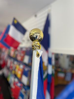 Outdoor residential flag poles