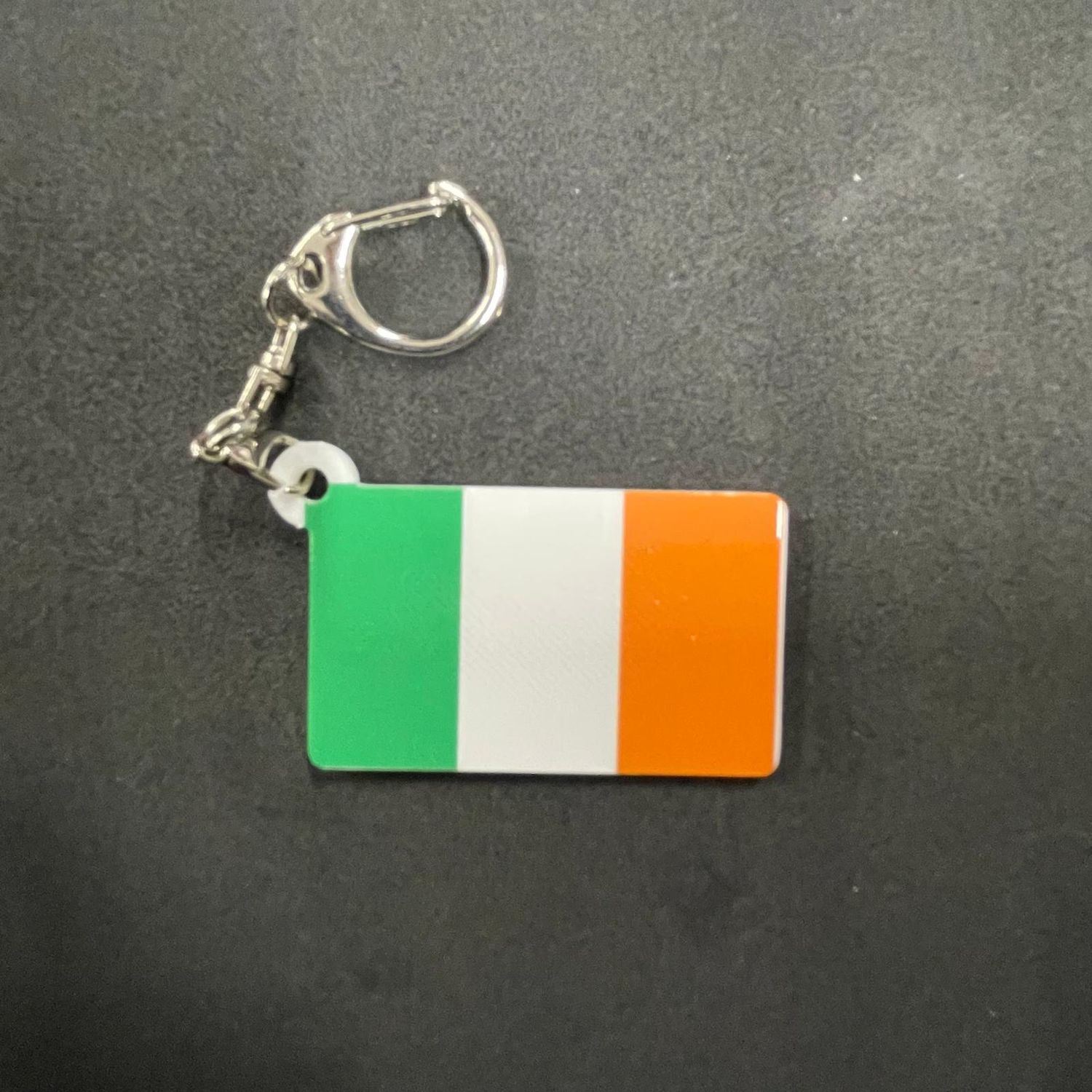 Ireland plastic keychain