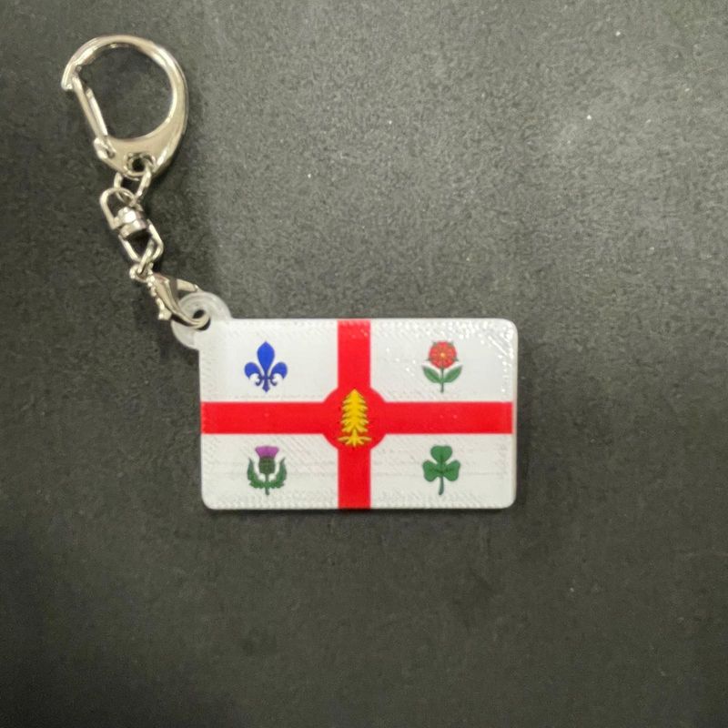 Montreal plastic keychain