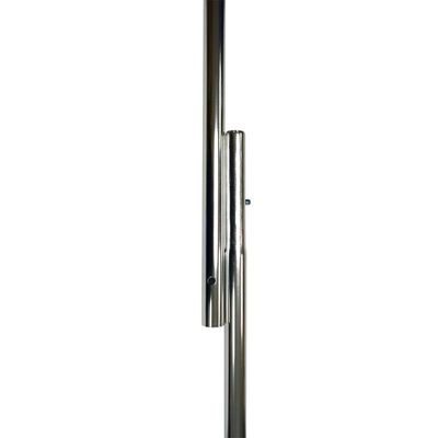 Silver aluminum pole 8x1