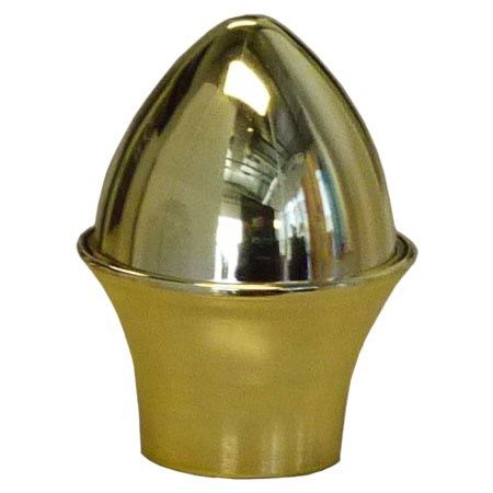 Acorn finial, plastic, gold, 1, with insert