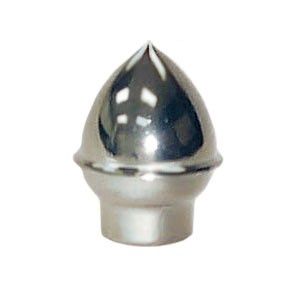 Acorn finial, plastic, silver, 1