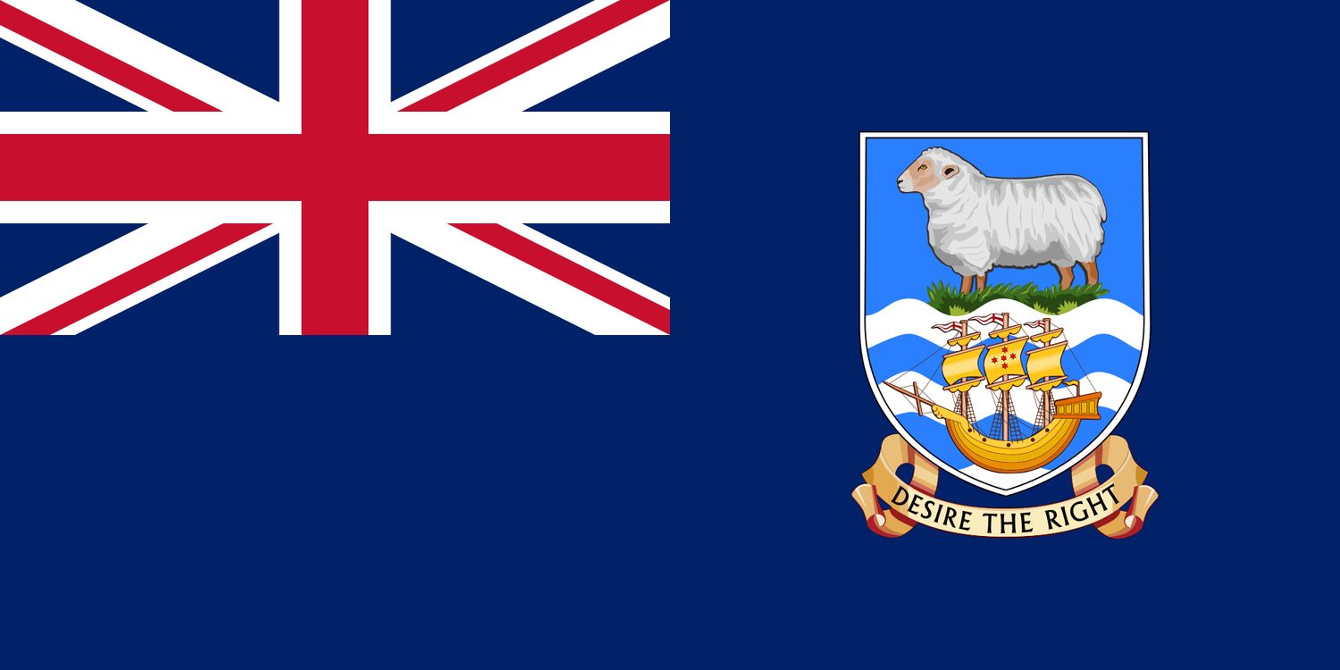 Falkland Islands (Falkland Islands) small standard flag 4x6