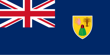 Turks and Caicos Islands small standard flag 4x6