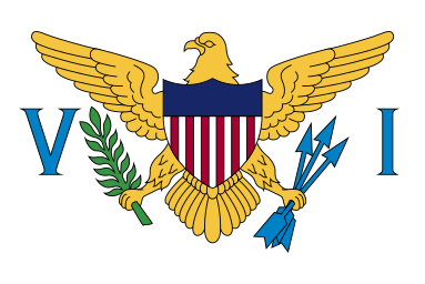 United States Virgin Islands flag large 36x60