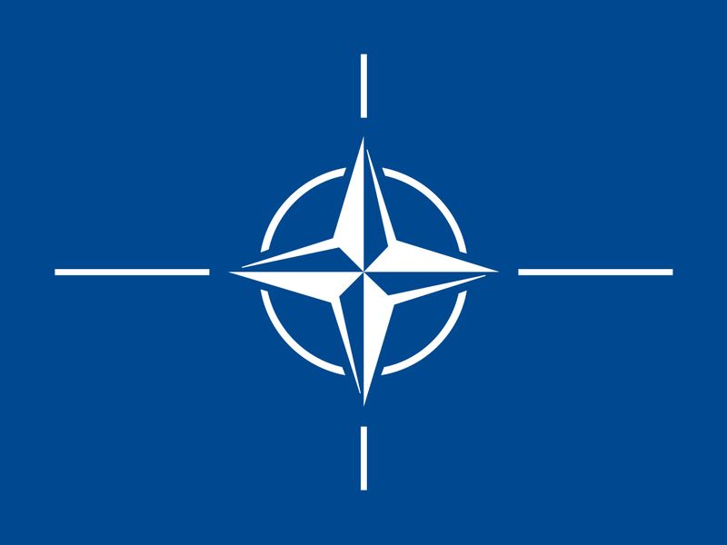 NATO small deluxe flag 4x6