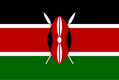 Kenya flag medium 12x18