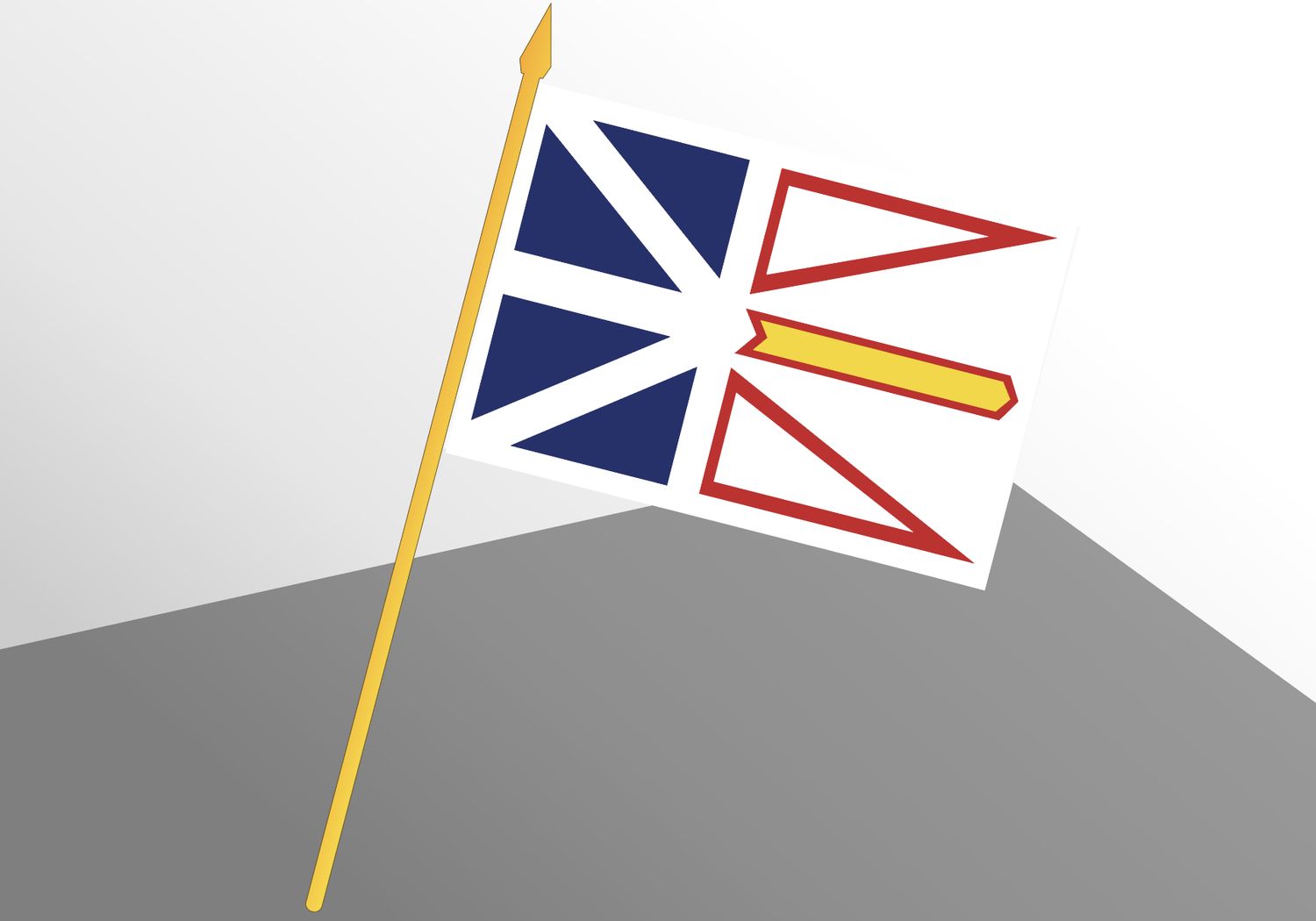 Newfoundland and Labrador Small Economy Flag 4x6