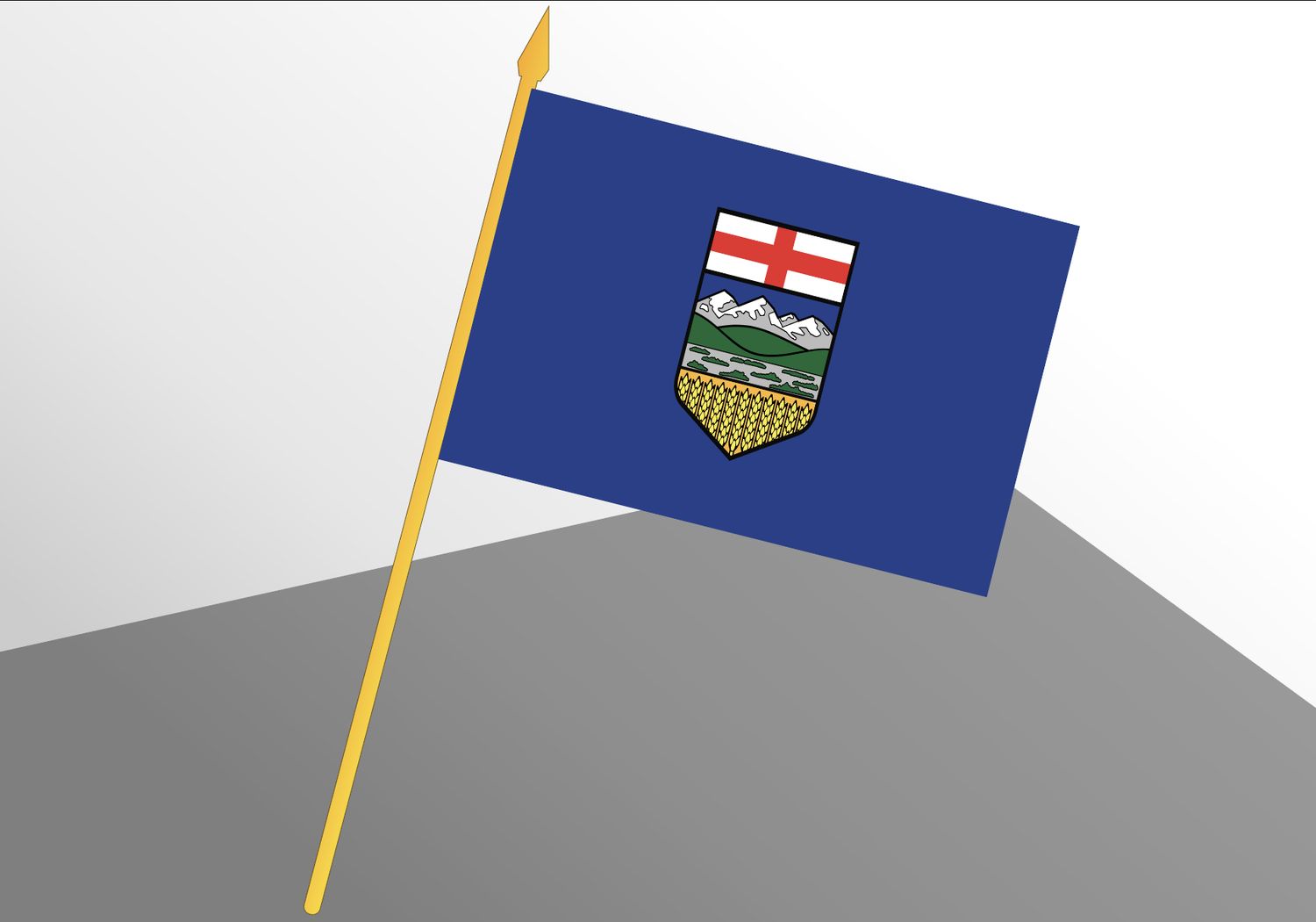 Alberta small economical flag 4x6