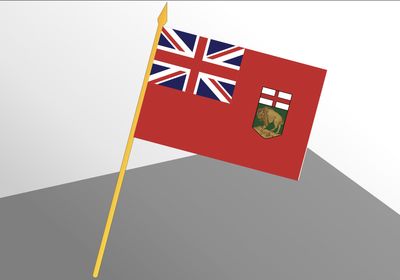 Manitoba small economical flag 4x6