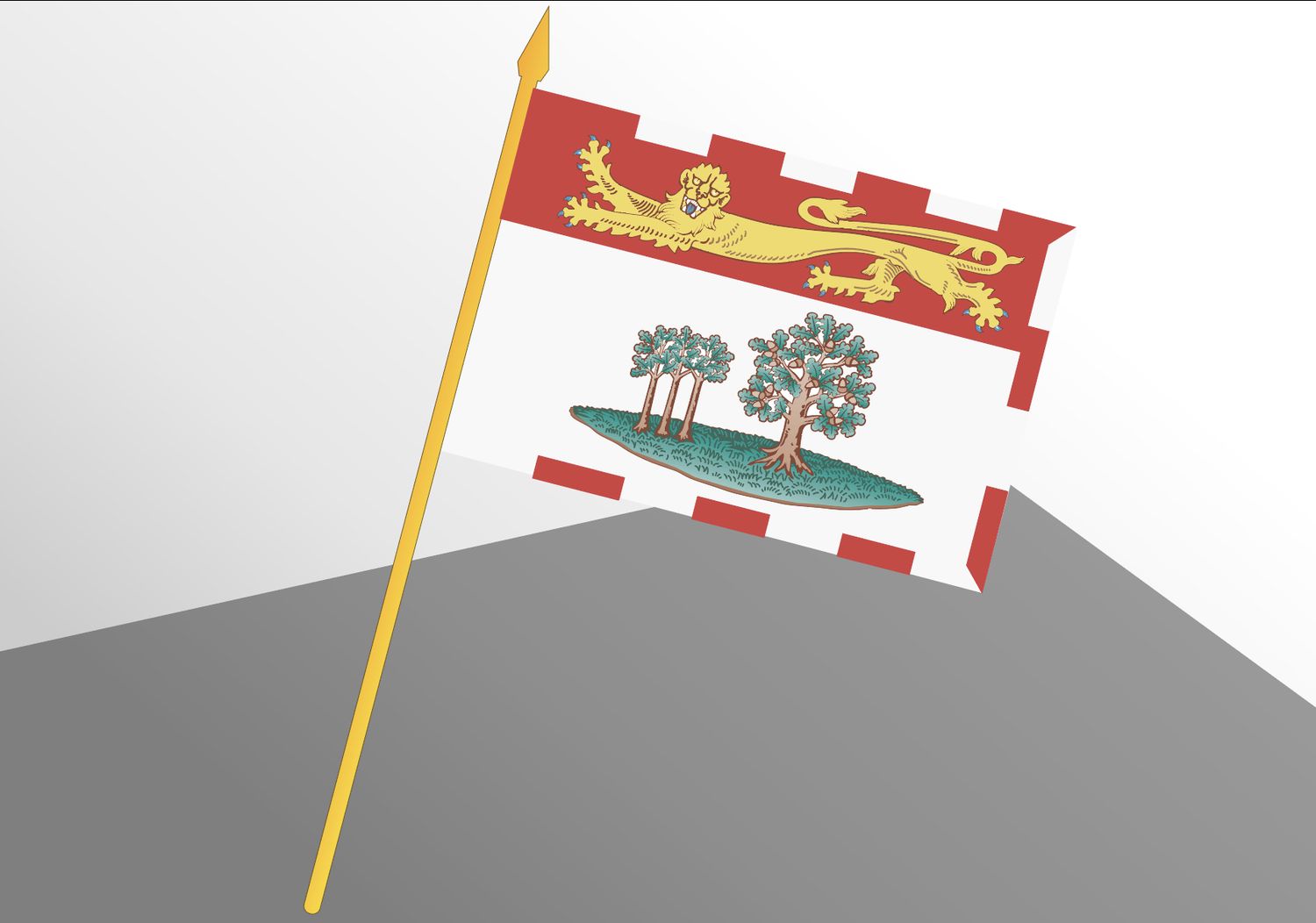 Prince Edward Island Small Economy Flag 4x6