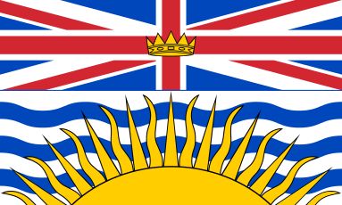 British Columbia small flag 6x10