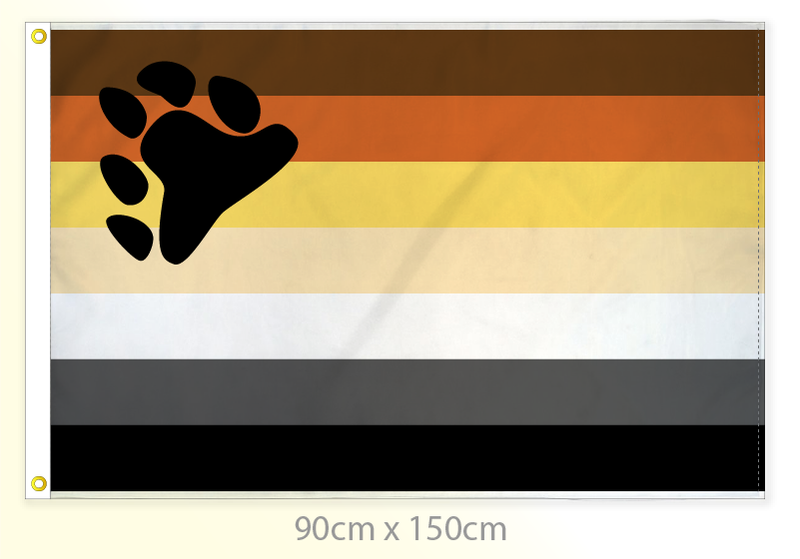 Community Bear flag large 36x60