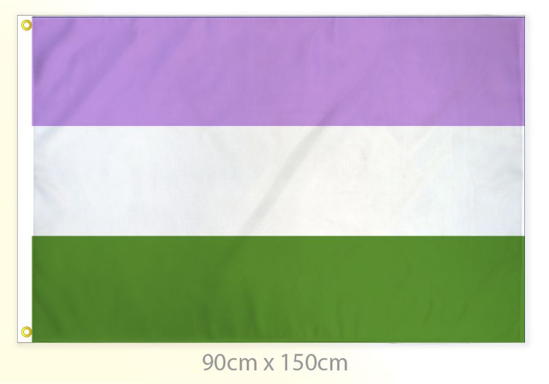 Genderqueer pride flag large 36x60