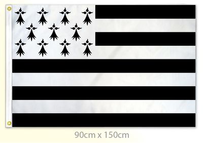 Brittany (Gwenn-ha-du/ Brittany) large flag 36x60