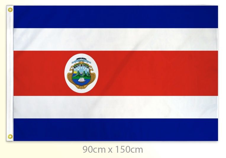 Costa Rica flag large 36x60