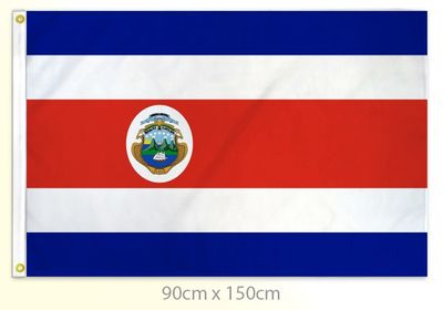 Costa Rica flag large 36x60