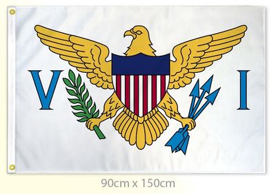 United States Virgin Islands flag large 36x60