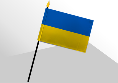 Ukraine small deluxe flag 4x6