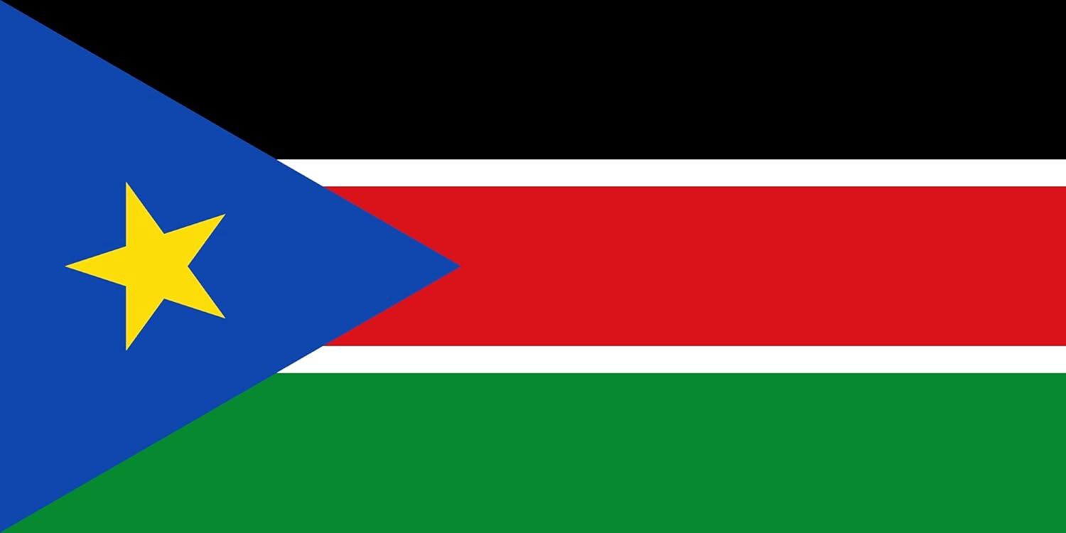 South Sudan small standard flag 4x6