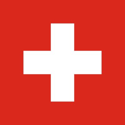 Switzerland small standard flag 4x4