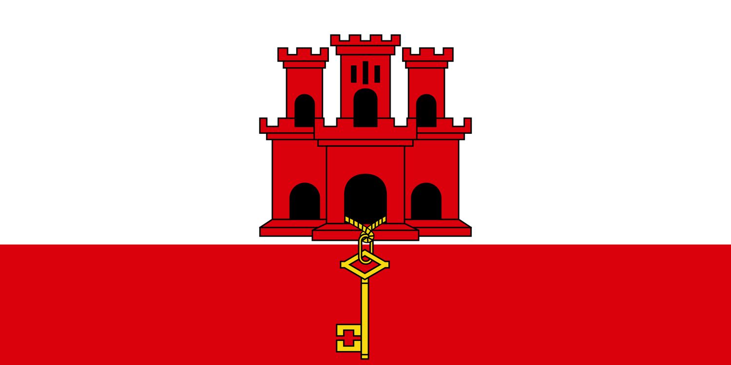 Gibraltar flag medium 24x36