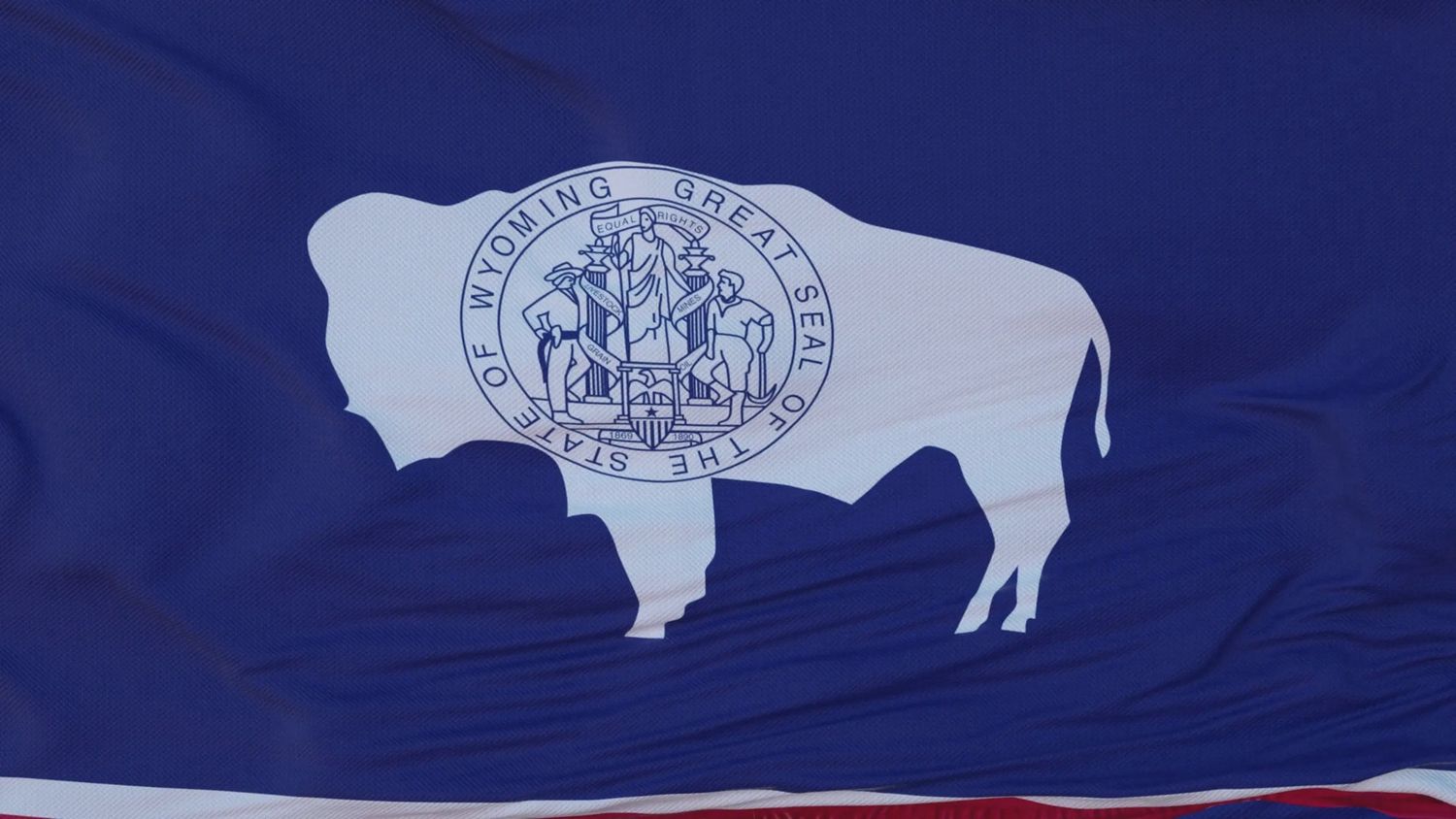 Wyoming small flag 4x6