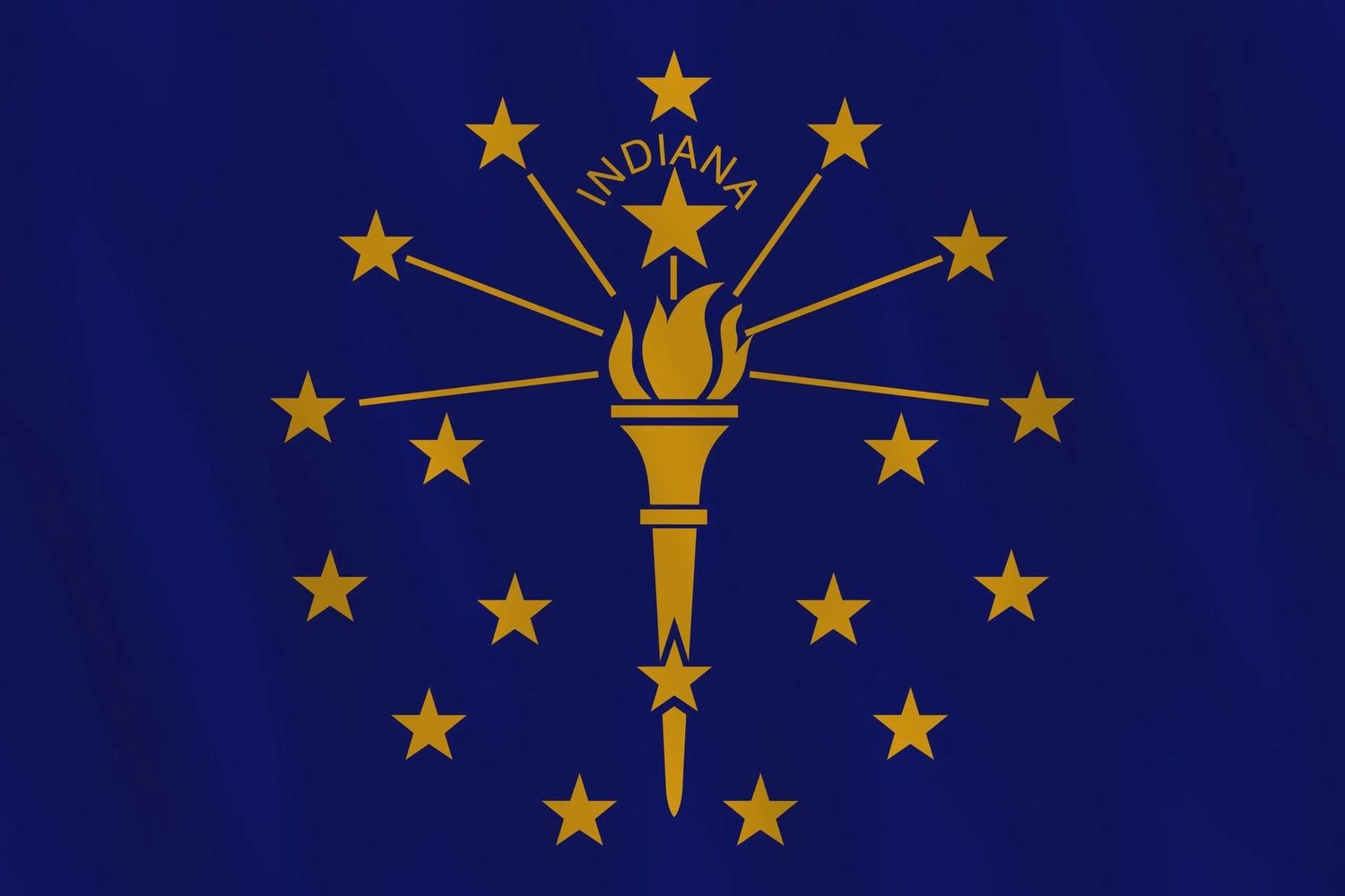 Indiana small flag 4x6
