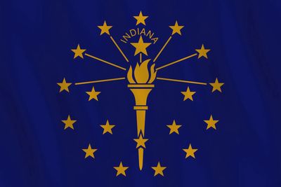 Indiana small flag 4x6