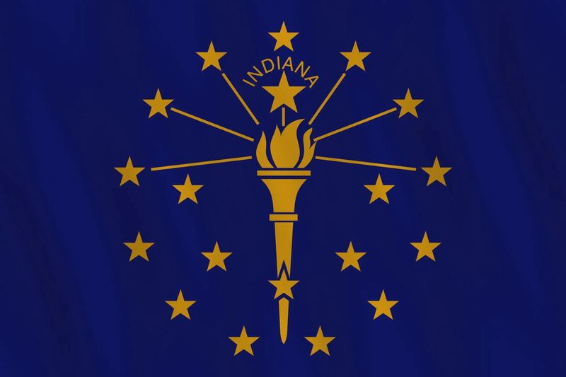 Indiana small flag 4x6