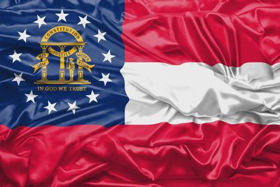 Georgia (USA) small flag 4x6