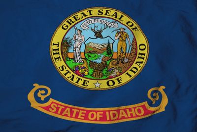 Idaho small flag 4x6