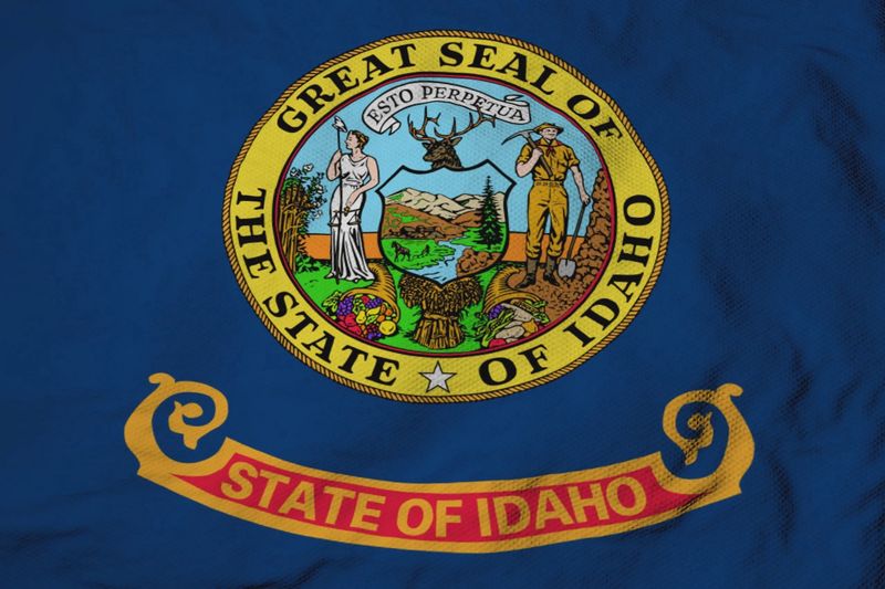 Idaho small flag 4x6