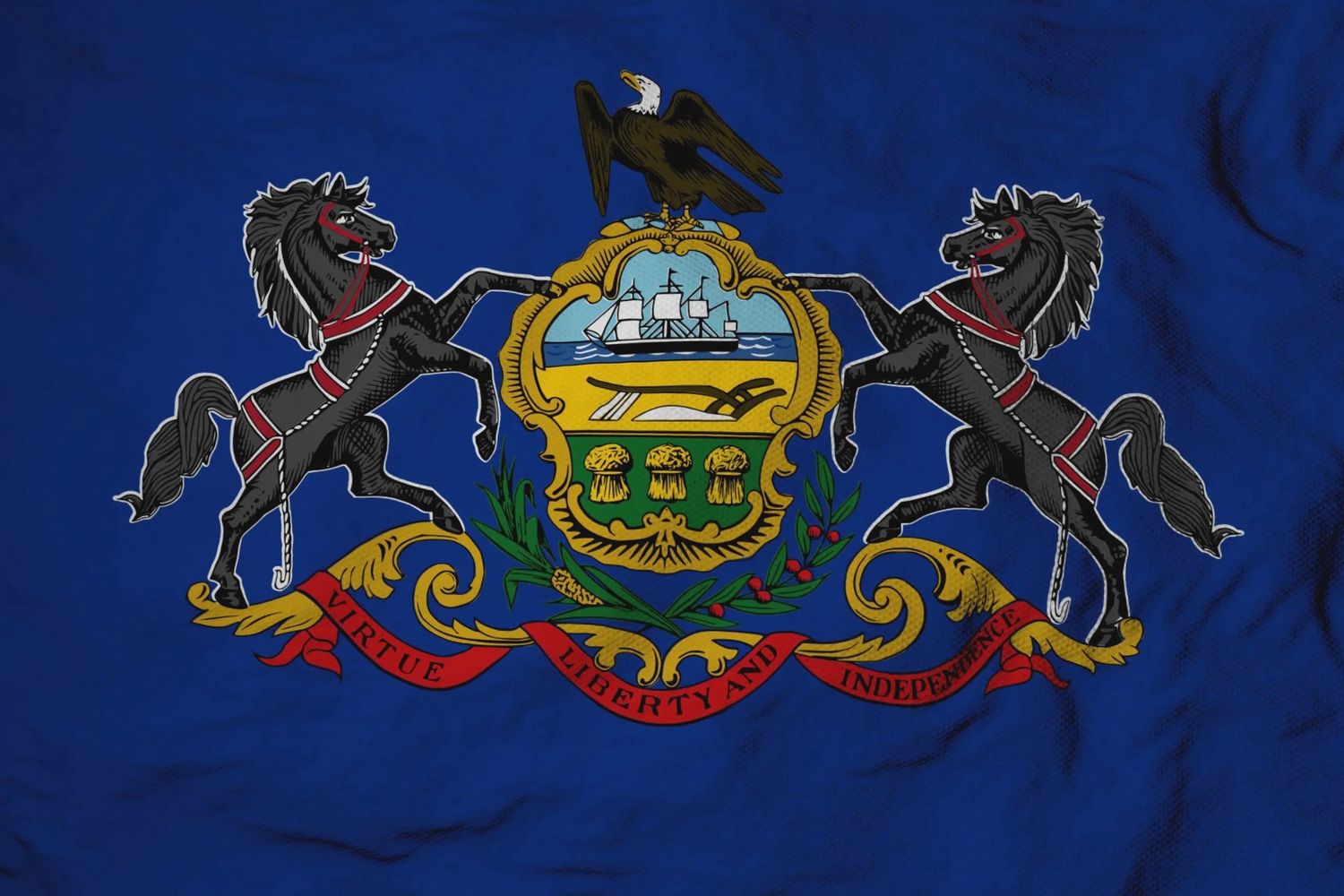 Pennsylvania small flag 4x6