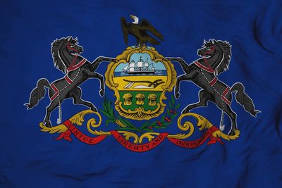 Pennsylvania small flag 4x6