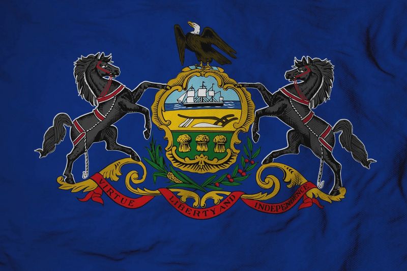 Pennsylvania small flag 4x6