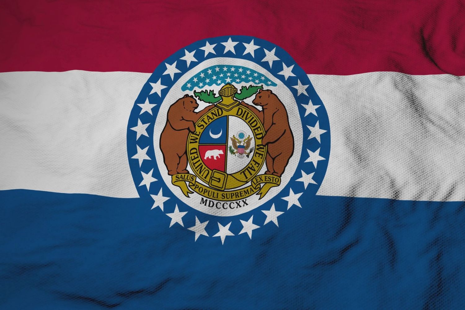 Missouri small flag 4x6