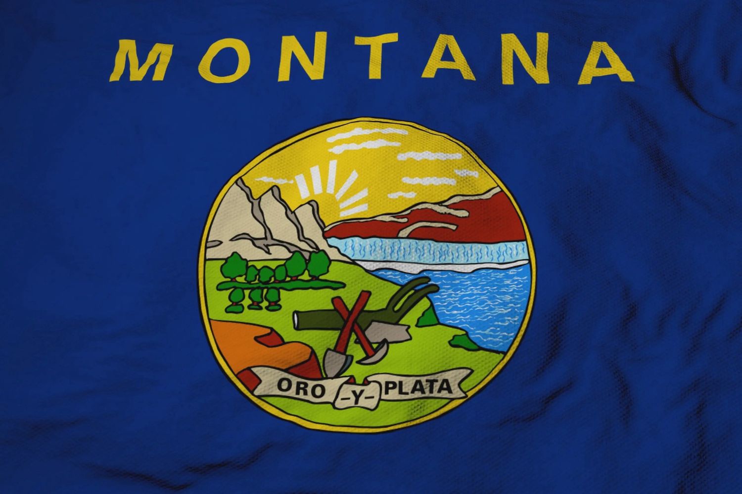Montana small flag 4x6