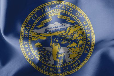 Nebraska small flag 4x6