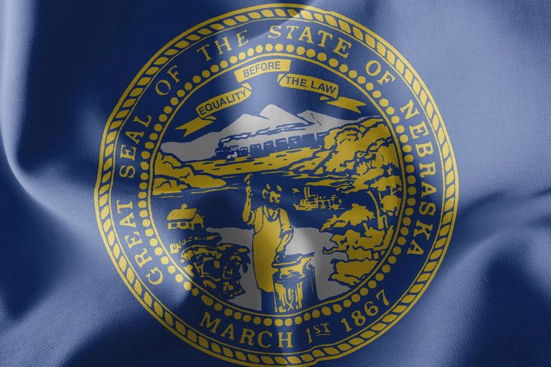 Nebraska small flag 4x6