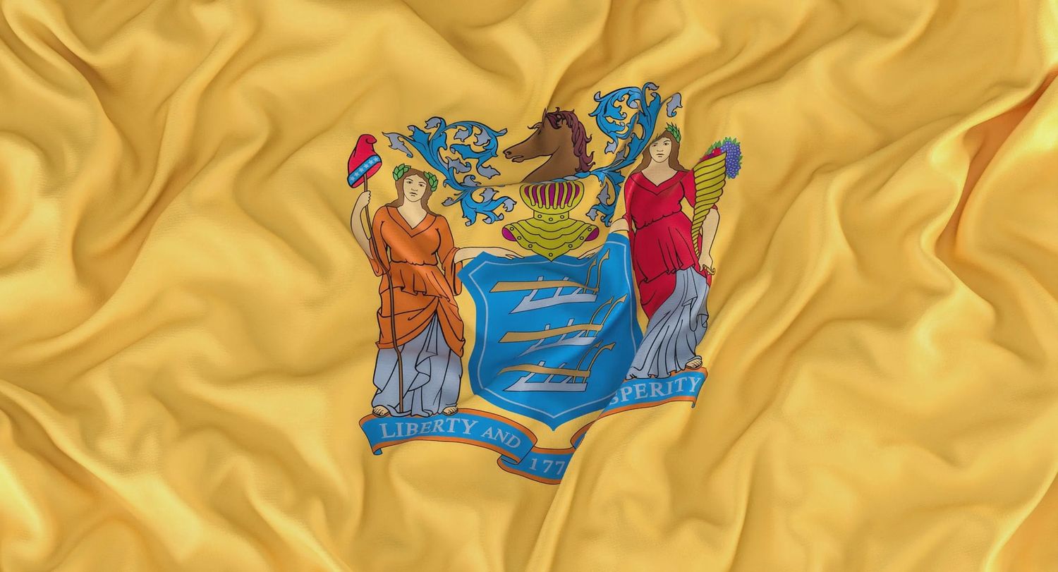 New Jersey small flag 4x6