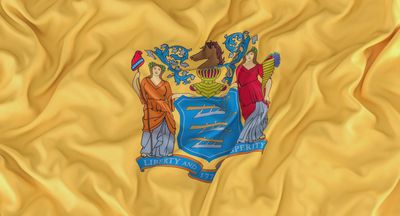 New Jersey small flag 4x6