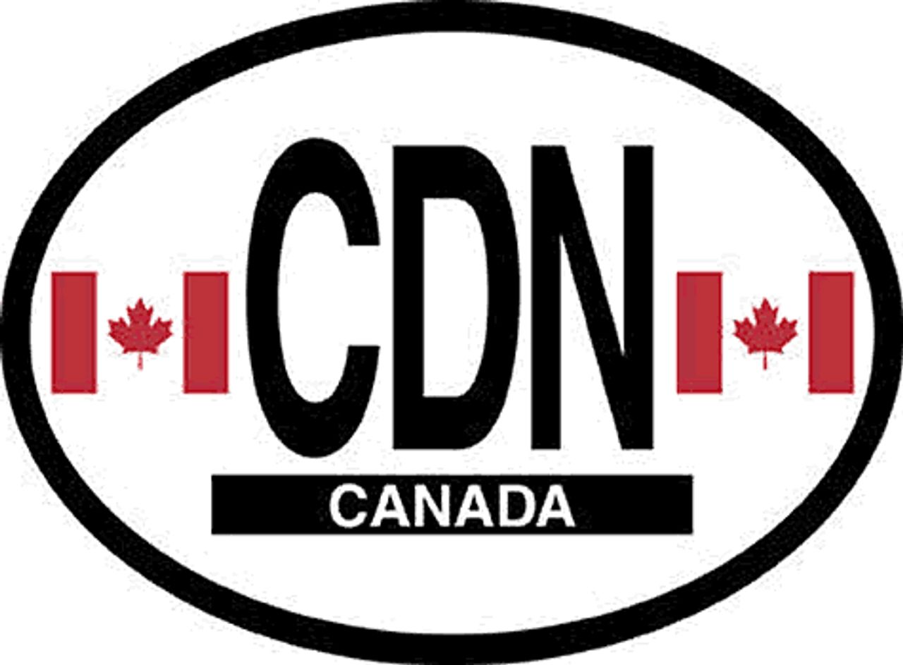 Oval Canada sticker