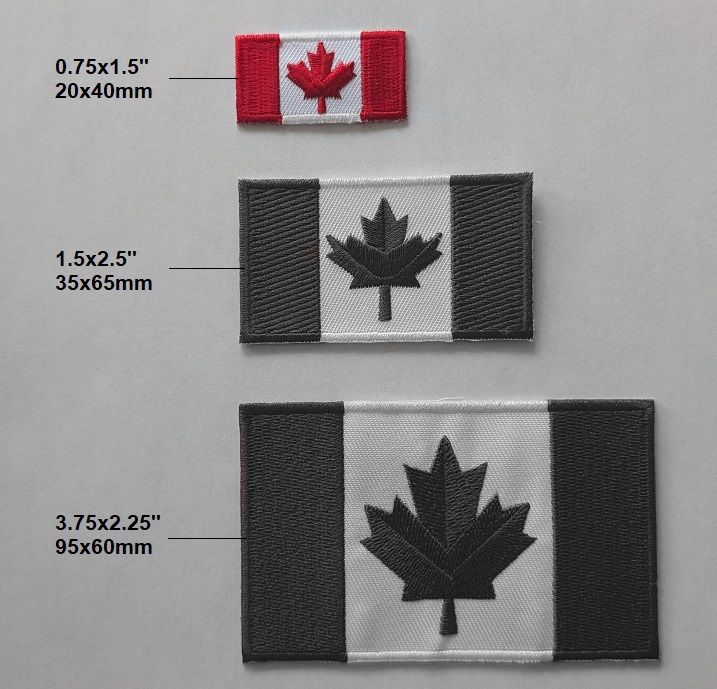Canada shield 0.75x1.5