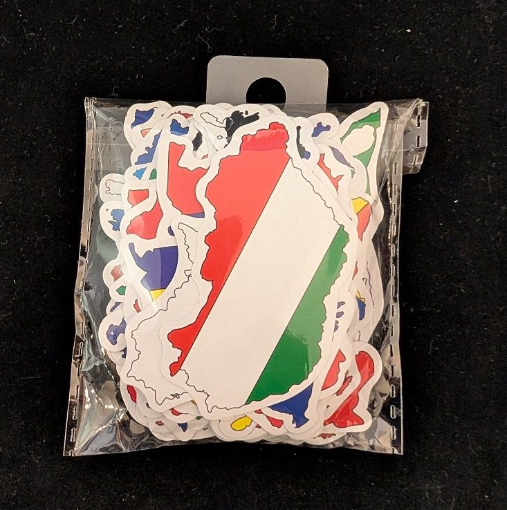Small world flags sticker set