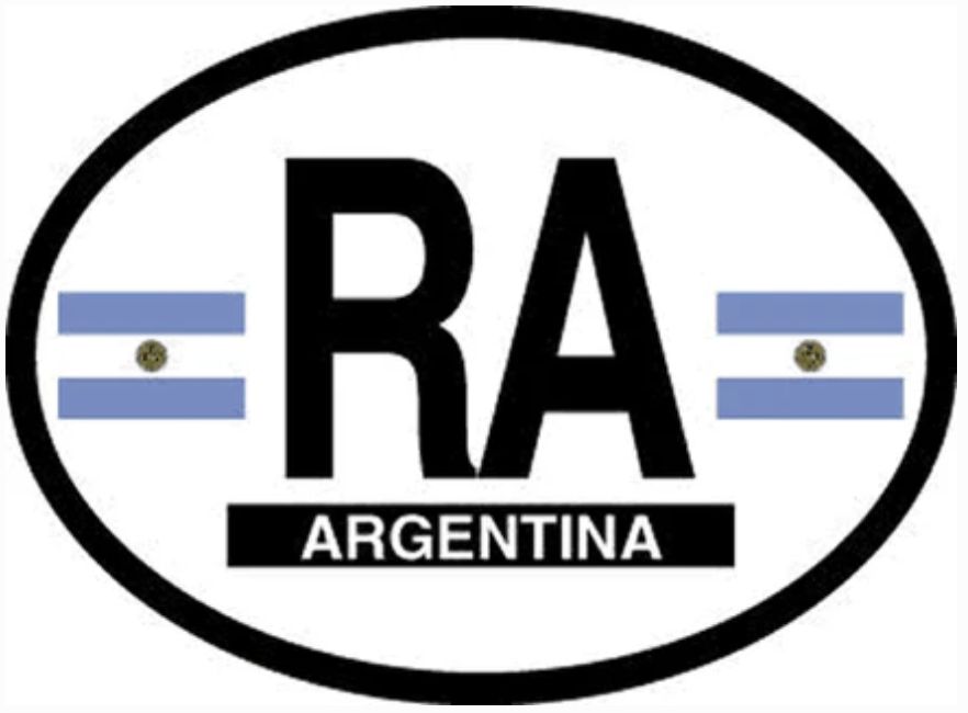 Argentina oval sticker