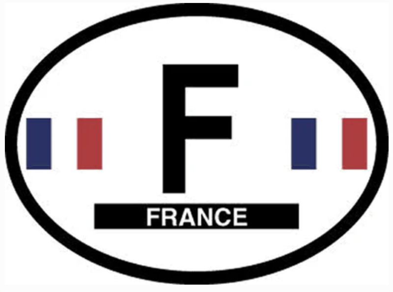 Oval France sticker