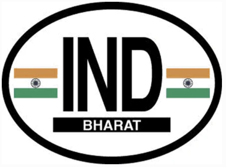 Oval India sticker